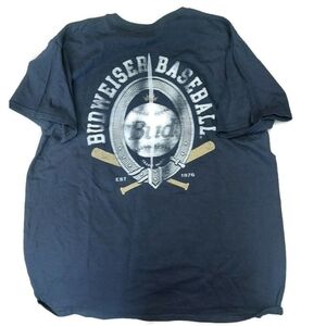 Budweiser King Of Beers T Shirt Mens Size XL Budweiser Baseball BUD